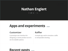 Tablet Screenshot of nathanenglert.com